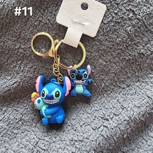 Blue Cartoon Character Keychain